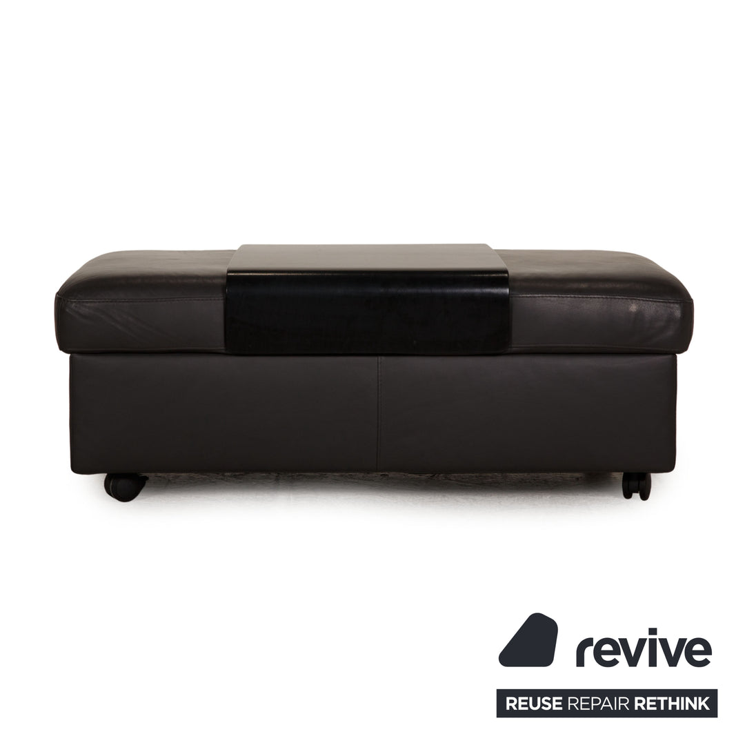 Stressless Legend Leather Stool Grey