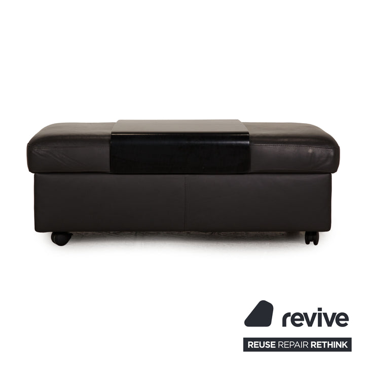 Stressless Legend Leather Stool Grey