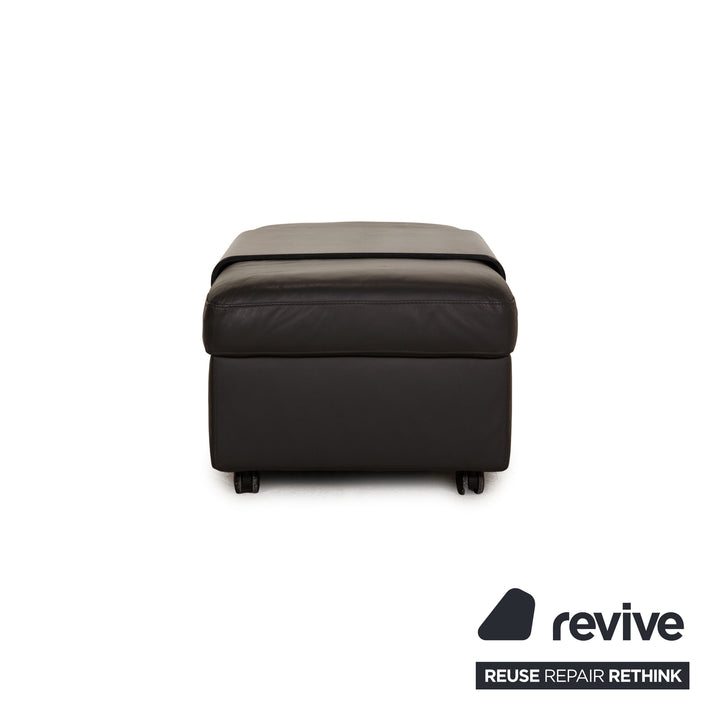 Stressless Legend Leather Stool Grey