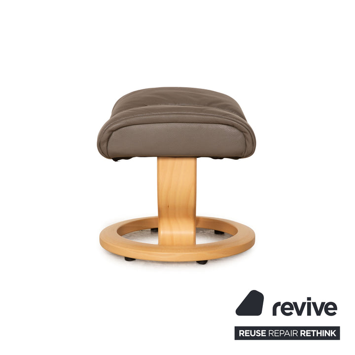 Stressless Legend Leder Hocker Grau