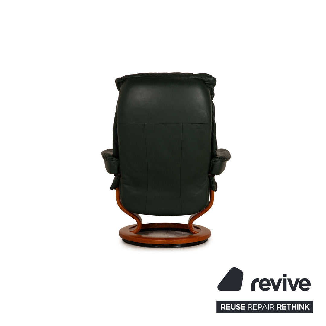 Stressless Mayfair Leder Sessel Grün Größe S inkl. Hocker