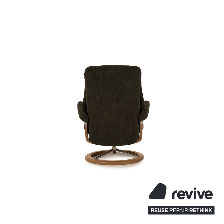 Stressless Mayfair Sessel Stoff Grün Größe S inkl. Hocker