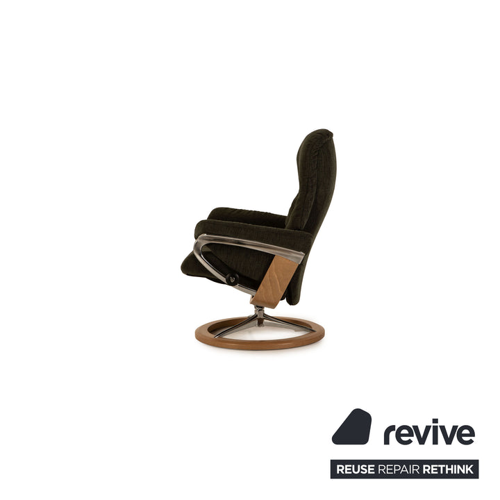 Stressless Mayfair Sessel Stoff Grün Größe S inkl. Hocker