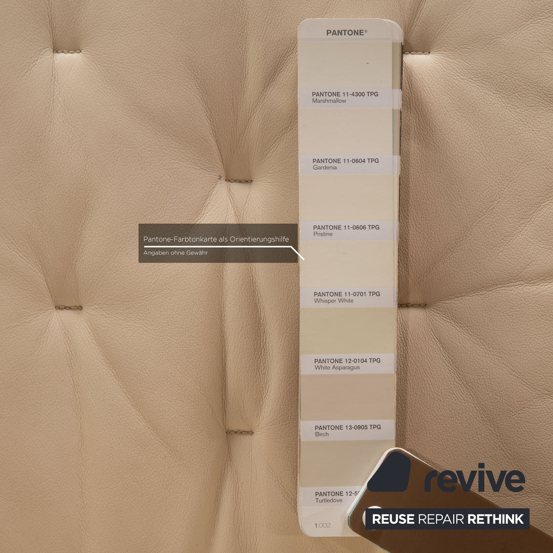 Stressless Metropolitan Canapé en cuir crème 3 places Fonction canapé Fonction détente