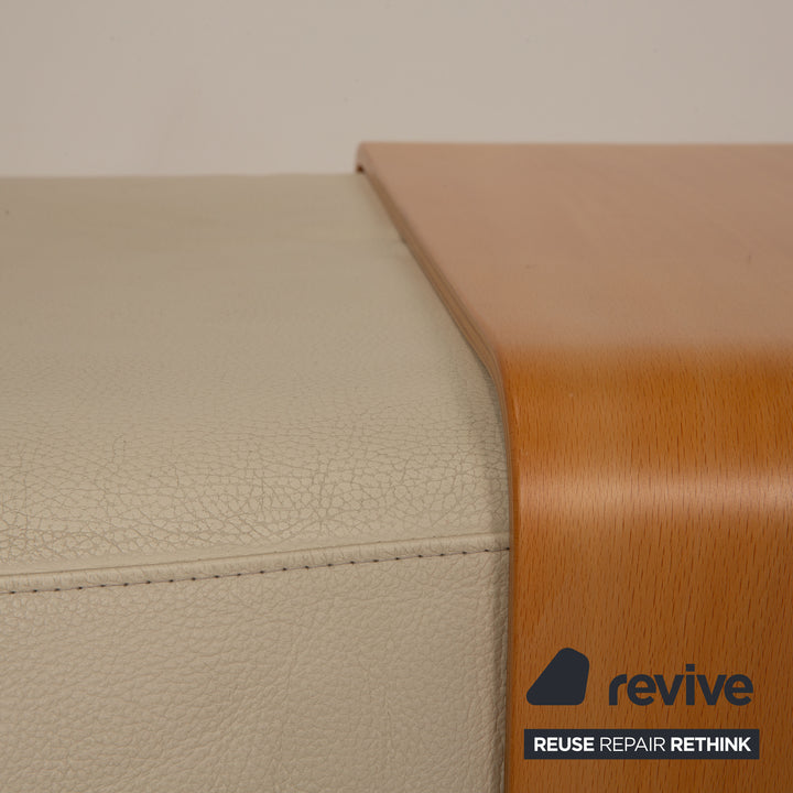 Stressless Pegasus Leder Hocker Creme