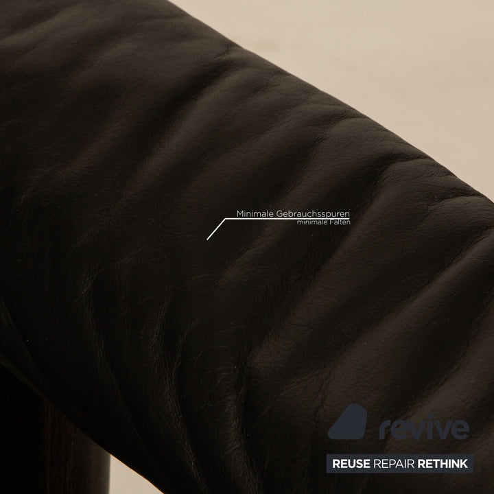Stressless Wing Leder Sessel Schwarz Größe S inkl. Hocker