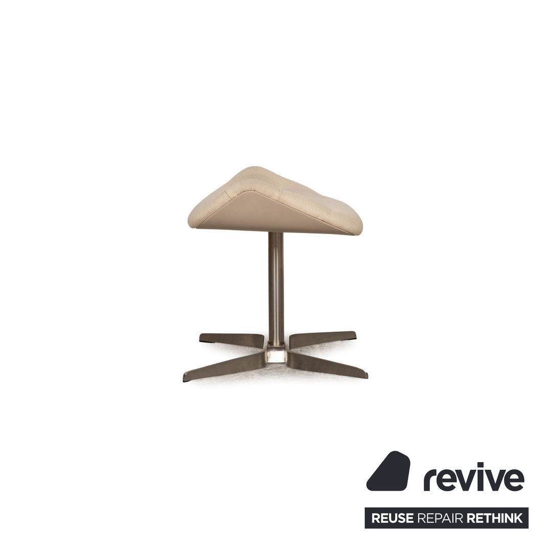 Thonet 808 Stoff Sessel Beige inkl. Hocker