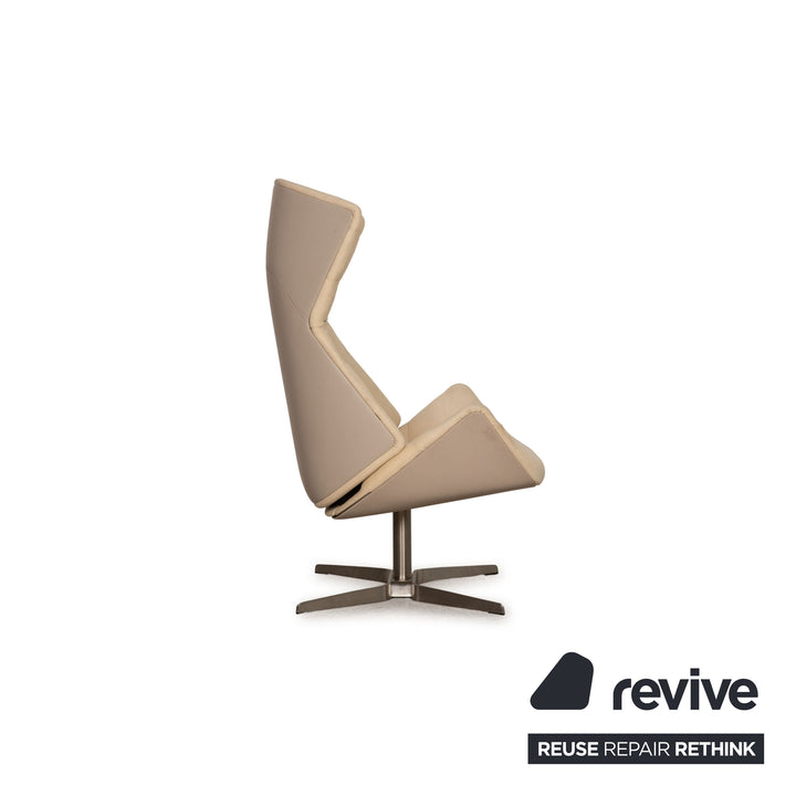 Thonet 808 Stoff Sessel Beige inkl. Hocker