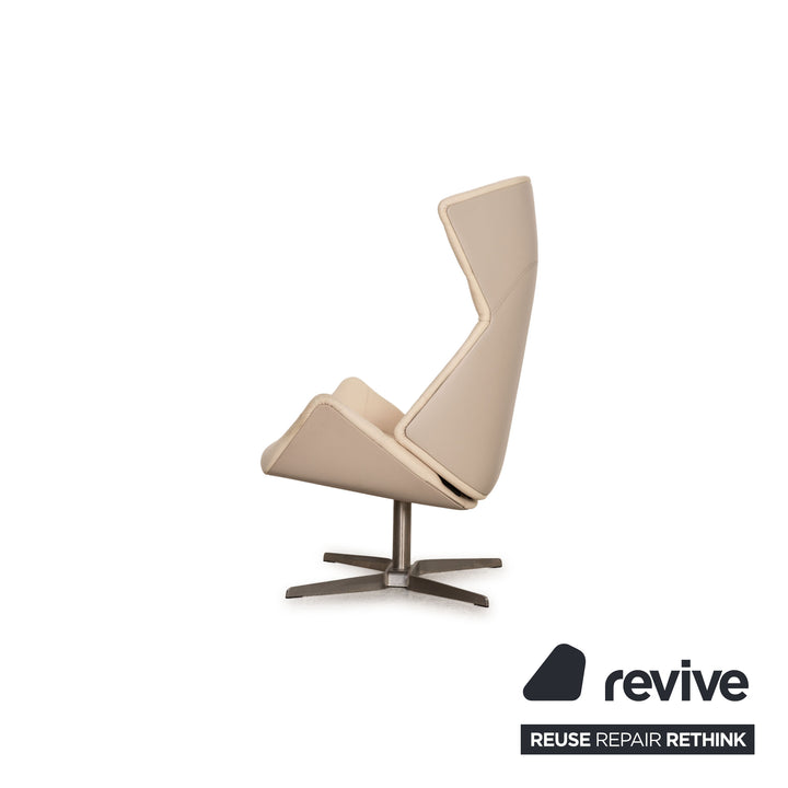 Thonet 808 Stoff Sessel Beige inkl. Hocker