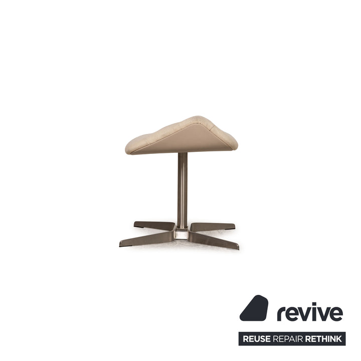 Thonet 808 Stoff Sessel Beige inkl. Hocker