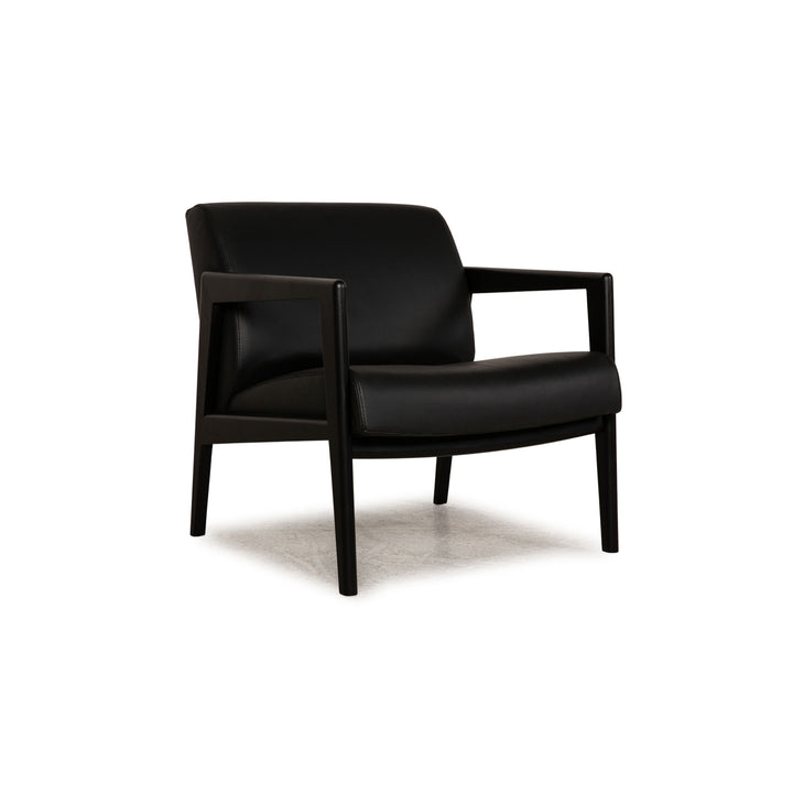 Thonet 860 F leather armchair anthracite