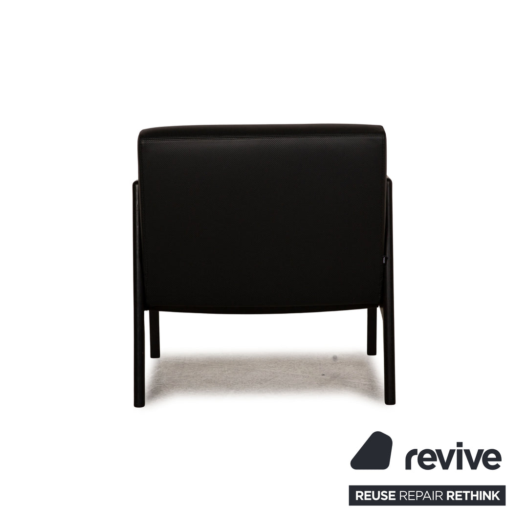 Thonet 860 F leather armchair anthracite