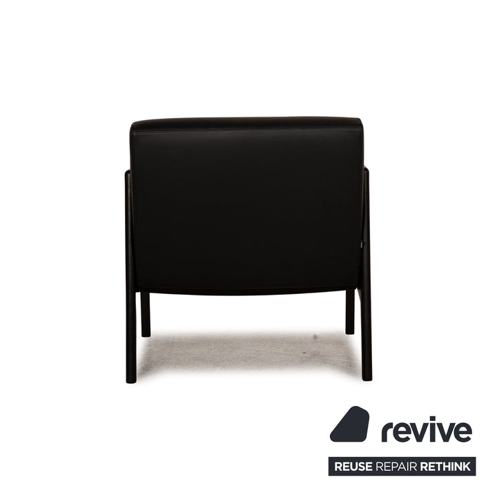 Thonet 860 F leather armchair anthracite