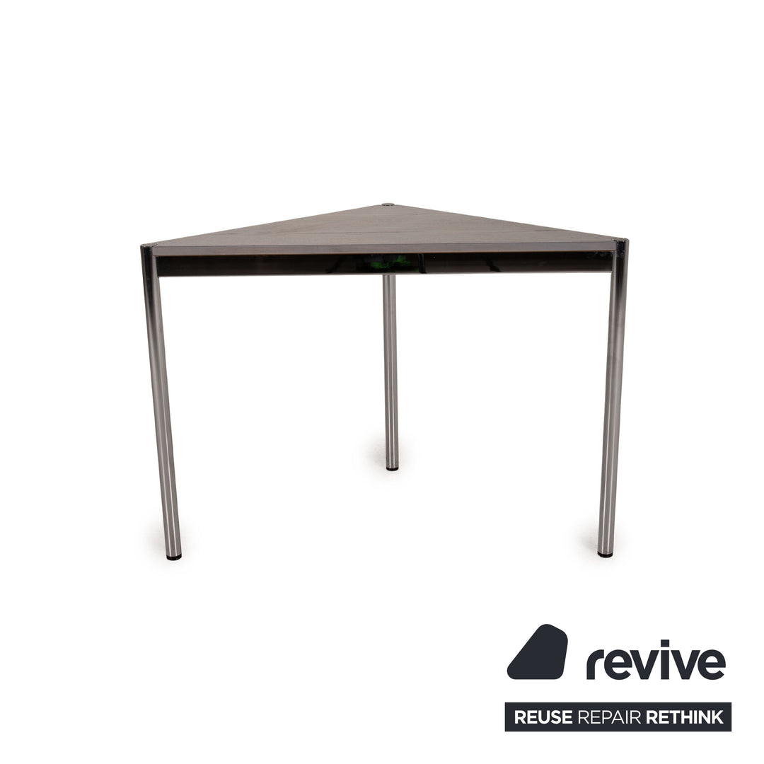 USM Haller Wood Table Gray Triangular table