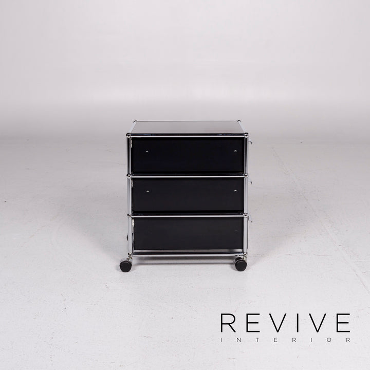 USM Haller Metal Roll Container Black Sideboard Office Furniture #11483