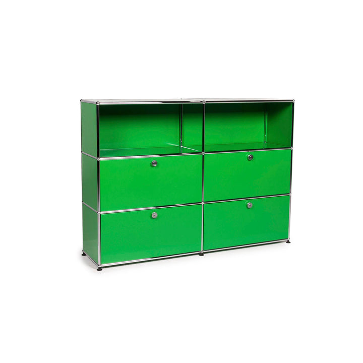 USM Haller buffet en métal étagère verte mobilier de bureau #11869
