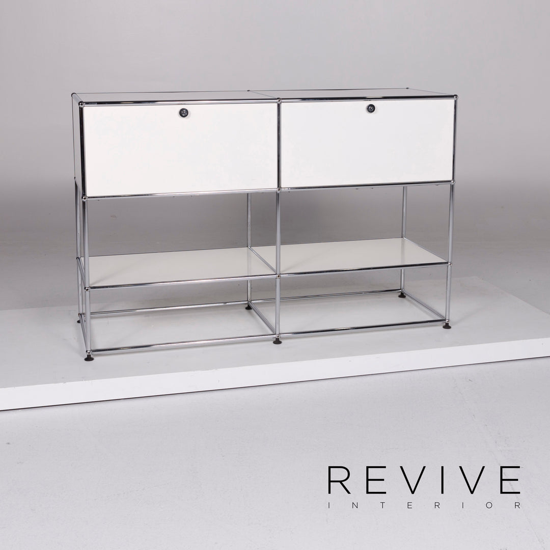 USM Haller Metall Sideboard Weiß Regal Büromöbel #10419