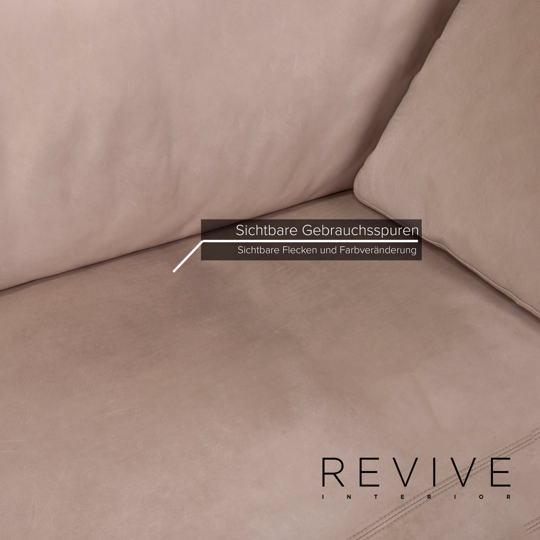 Violetta leather sofa cognac corner sofa