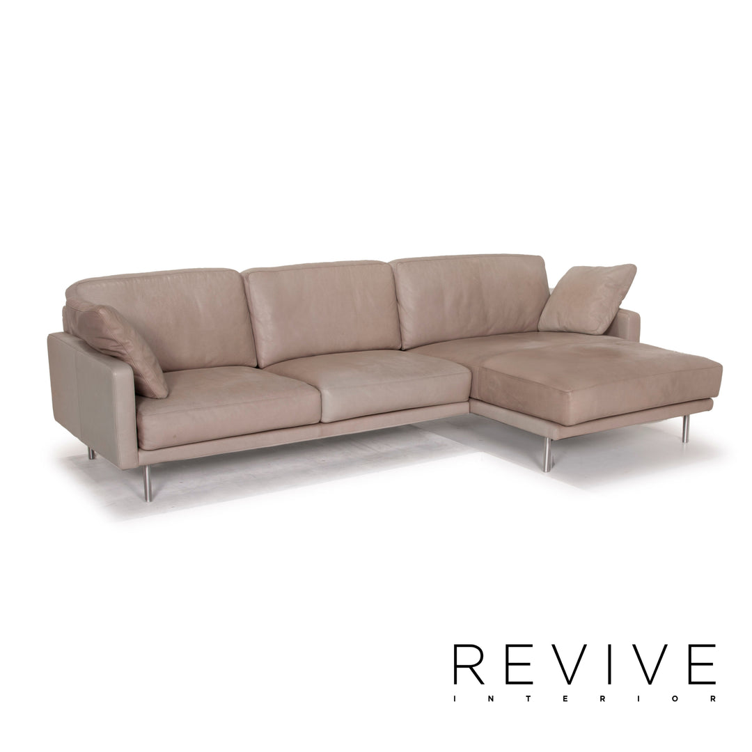 Violetta leather sofa cognac corner sofa