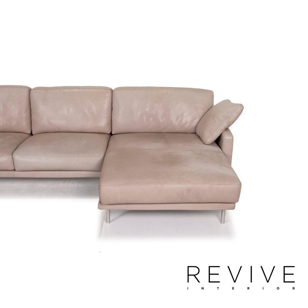 Violetta leather sofa cognac corner sofa
