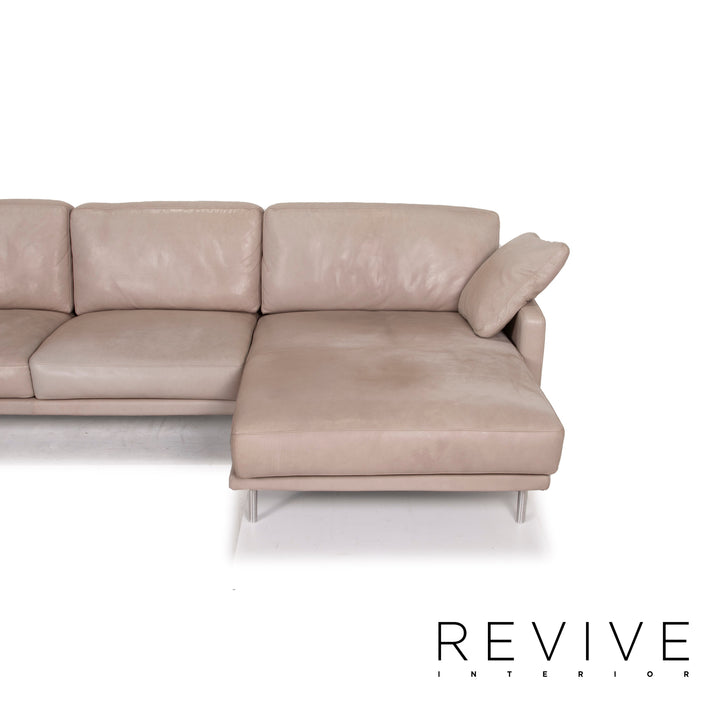 Violetta leather sofa cognac corner sofa