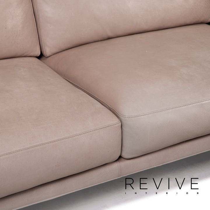 Violetta leather sofa cognac corner sofa