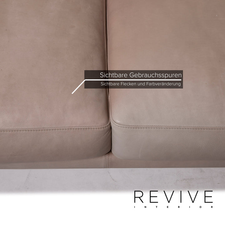 Violetta leather sofa cognac corner sofa