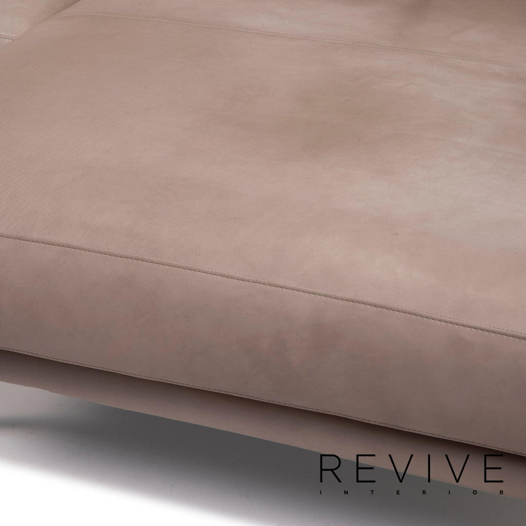 Violetta leather sofa cognac corner sofa