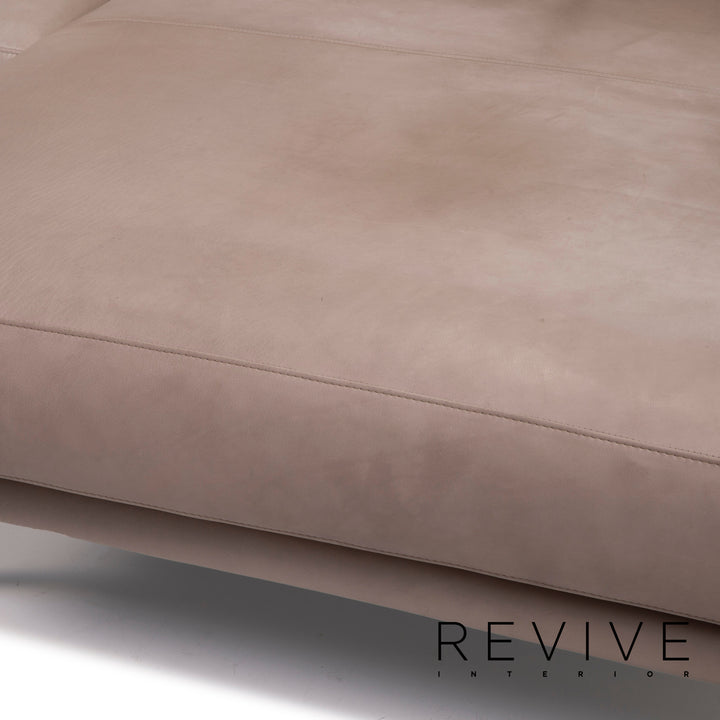 Violetta leather sofa cognac corner sofa