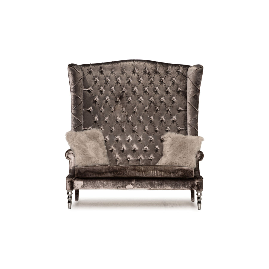 Visionnaire Siegfried Banquette haute 2 places en tissu gris