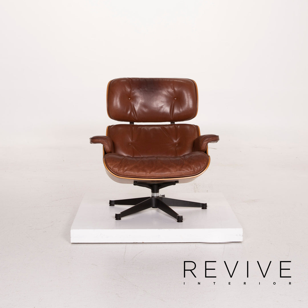 Vitra Eames Lounge Chair Leder Sessel Cognac #15000