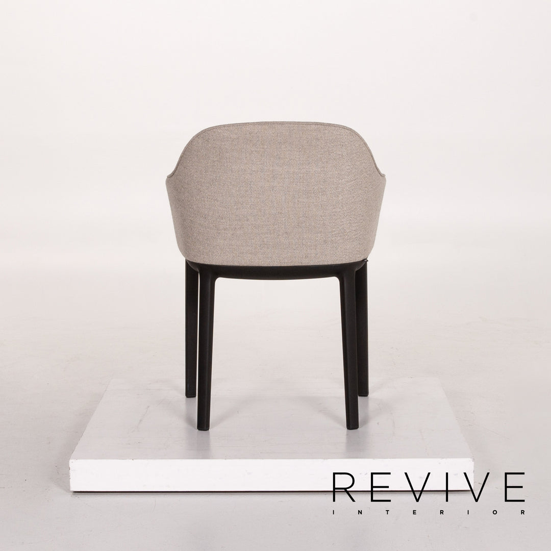 Vitra Softshell Stoff Sessel Garnitur Grau 2x Stuhl #13862