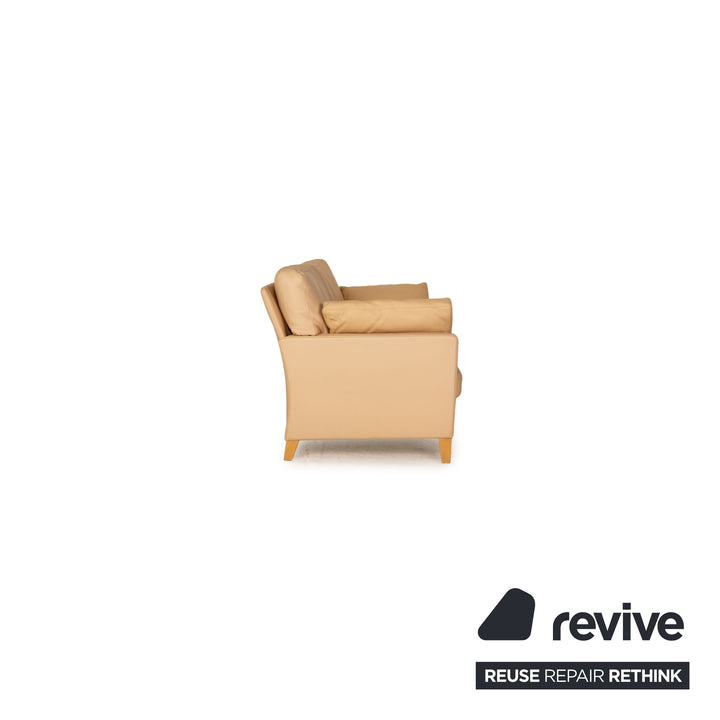 Walter Knoll Henry Three Seater Beige Sofa Couch