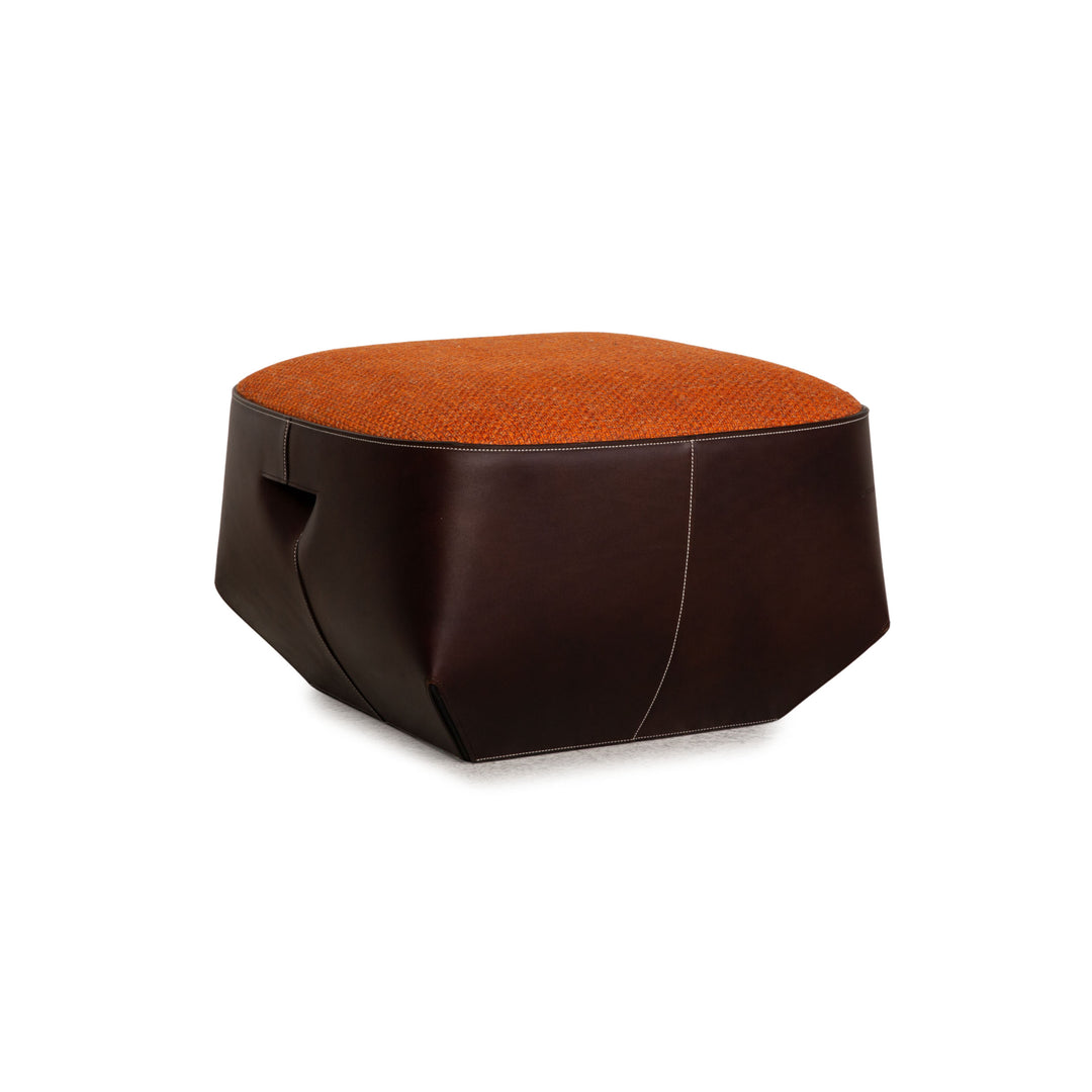 Walter Knoll Isanka Stoff Hocker Orange