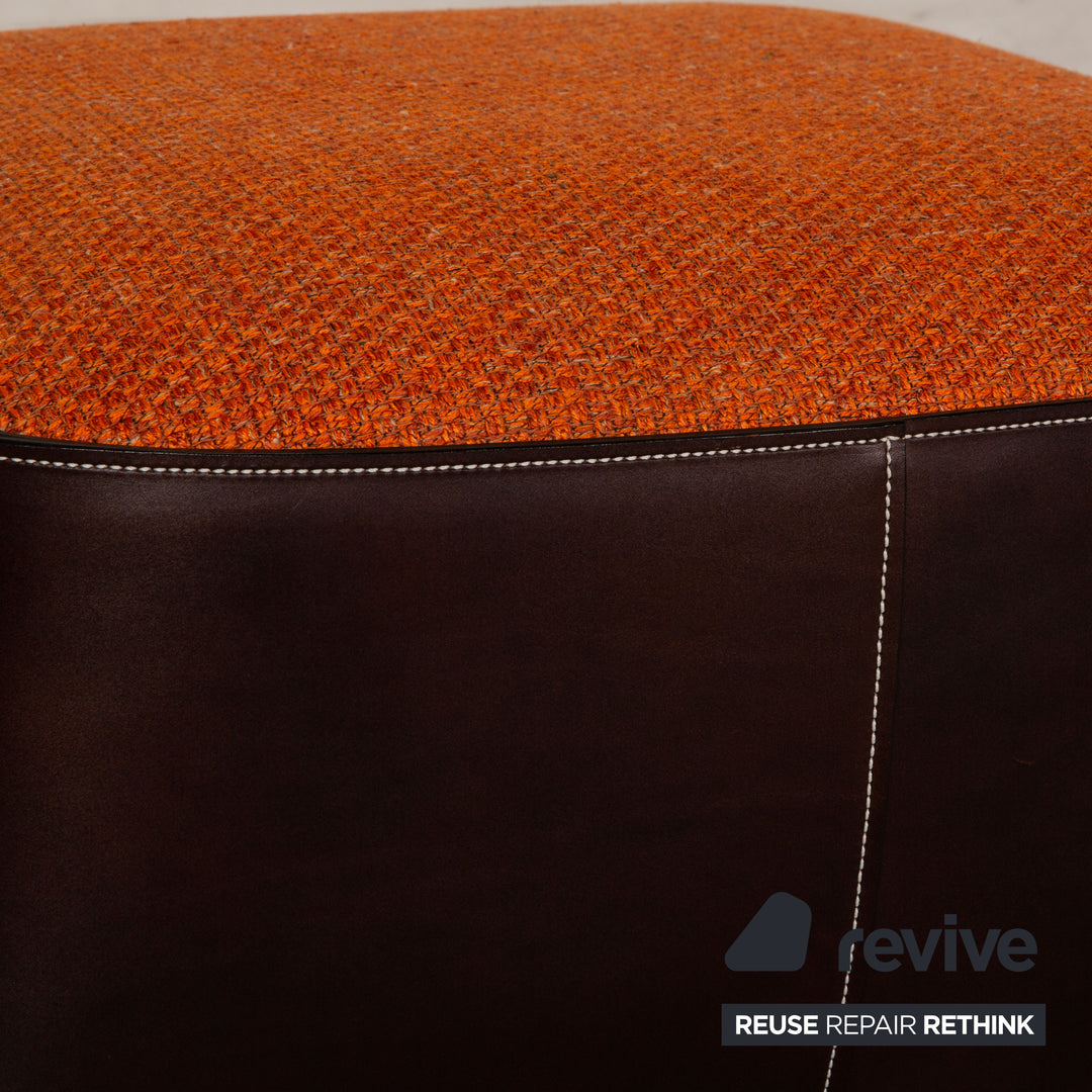 Walter Knoll Isanka Stoff Hocker Orange