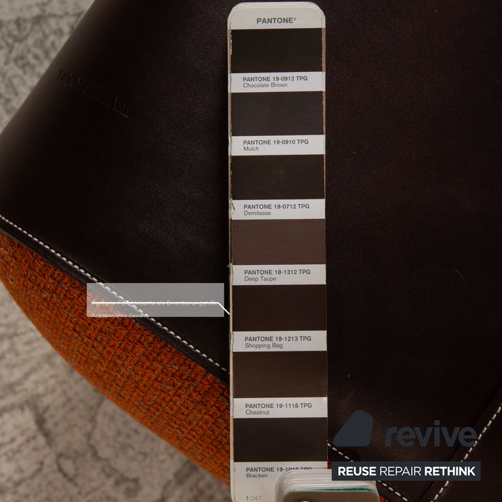 Walter Knoll Isanka Stoff Hocker Orange