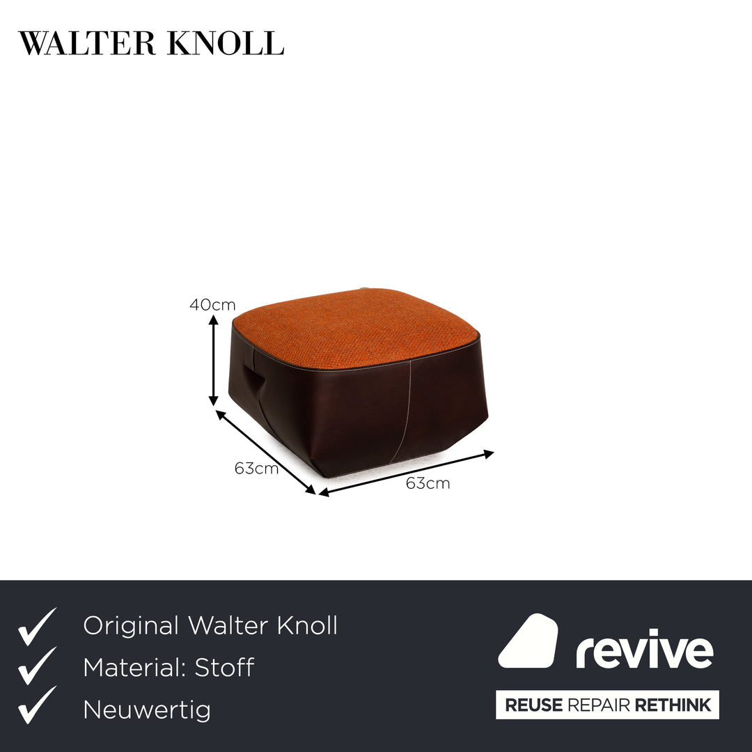 Walter Knoll Isanka Stoff Hocker Orange