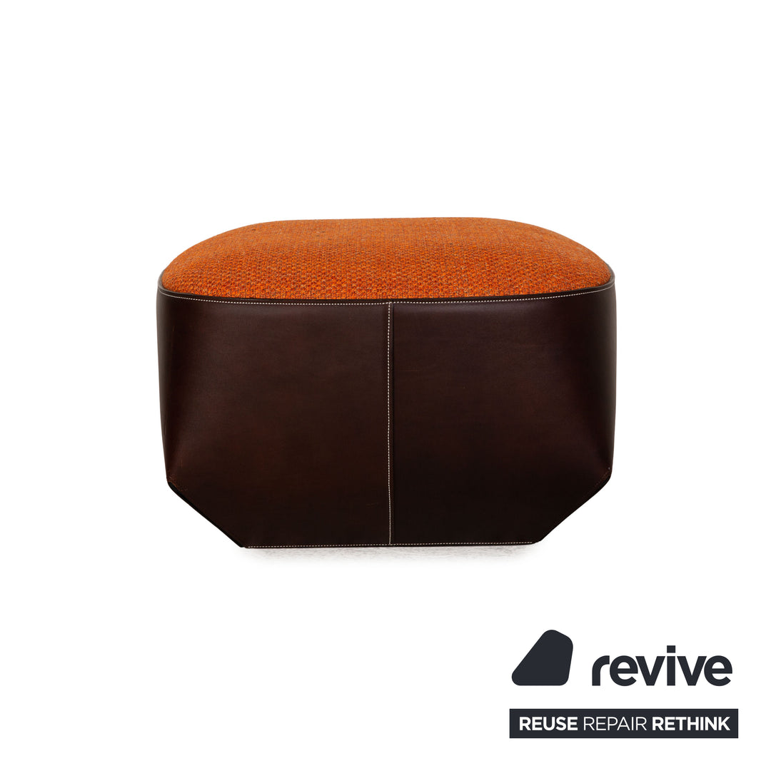 Walter Knoll Isanka Stoff Hocker Orange