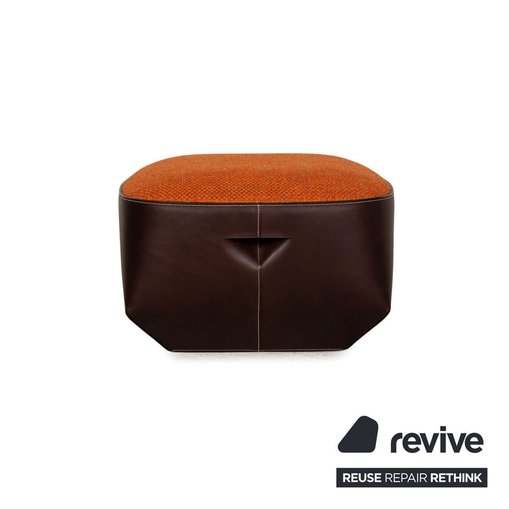 Walter Knoll Isanka Stoff Hocker Orange