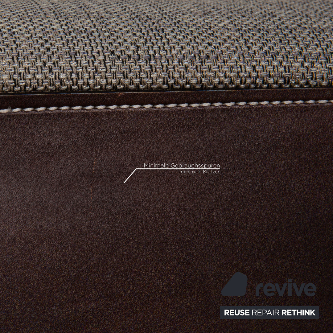 Walter Knoll Isanka Stoff Sofa Grau Dreisitzer Couch