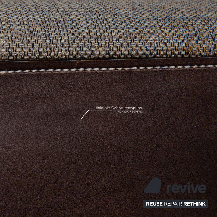 Walter Knoll Isanka Stoff Sofa Grau Dreisitzer Couch