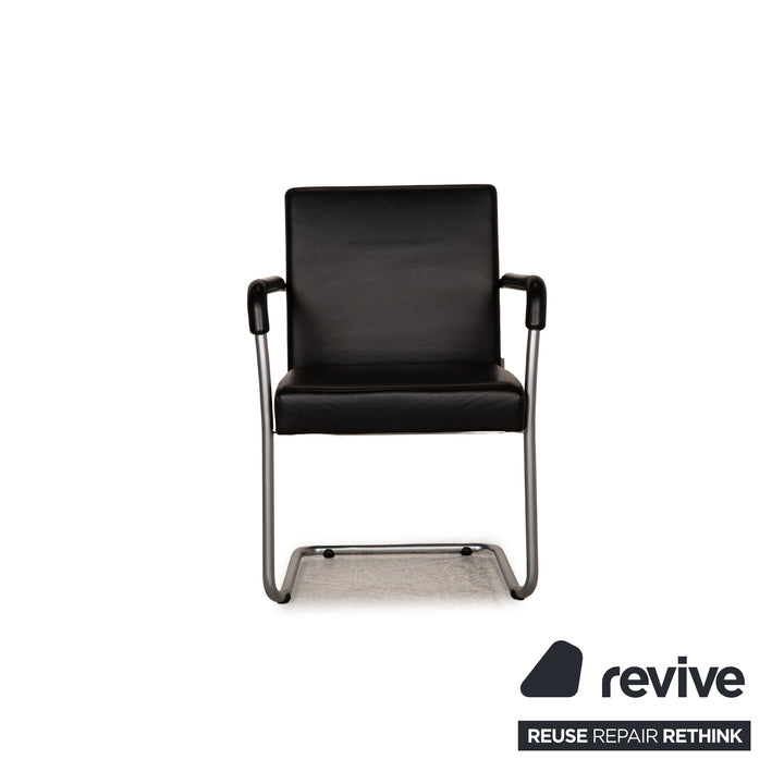 Walter Knoll Jason Leather Chair Black