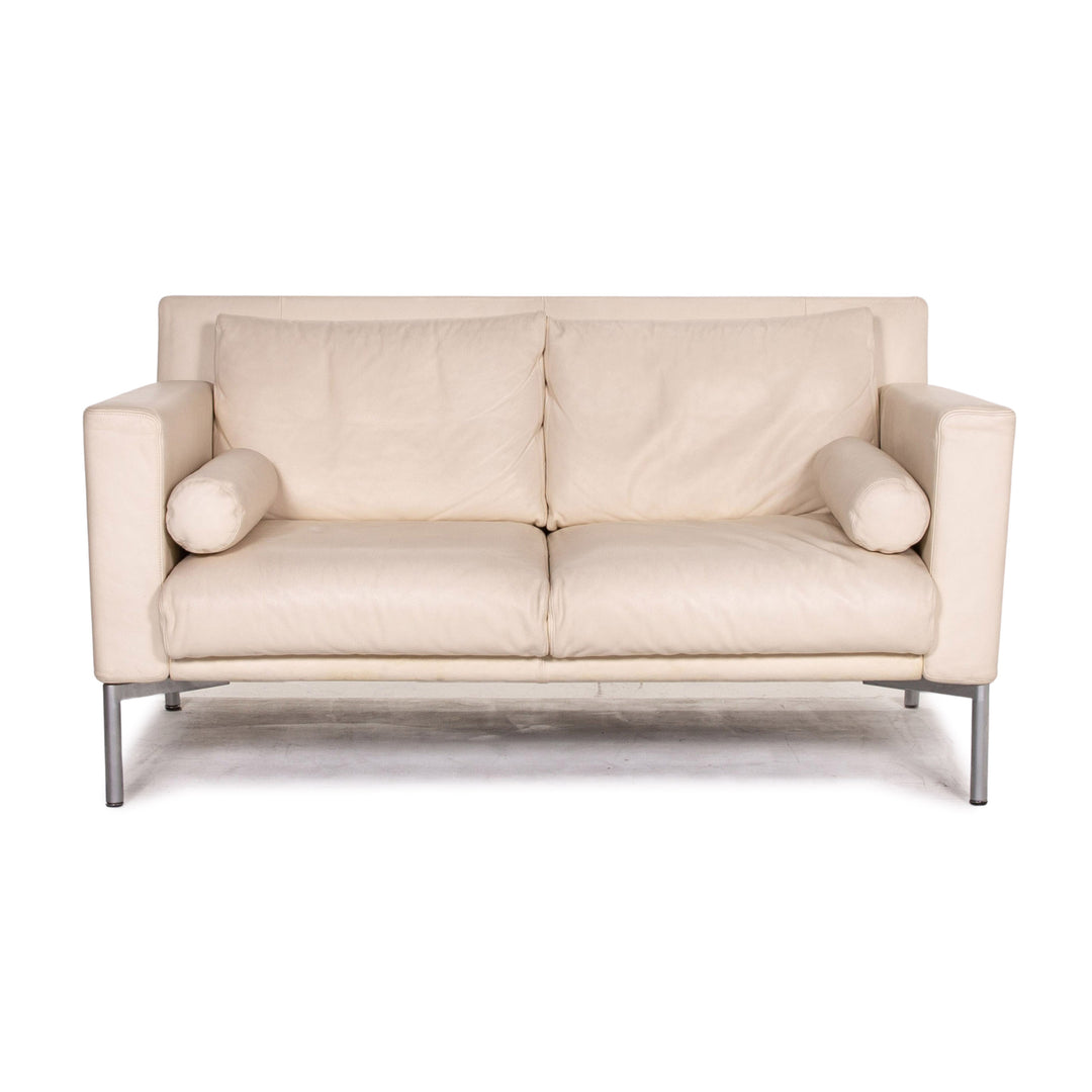 Walter Knoll canapé en cuir crème deux places fonction sommeil canapé-lit canapé #14589