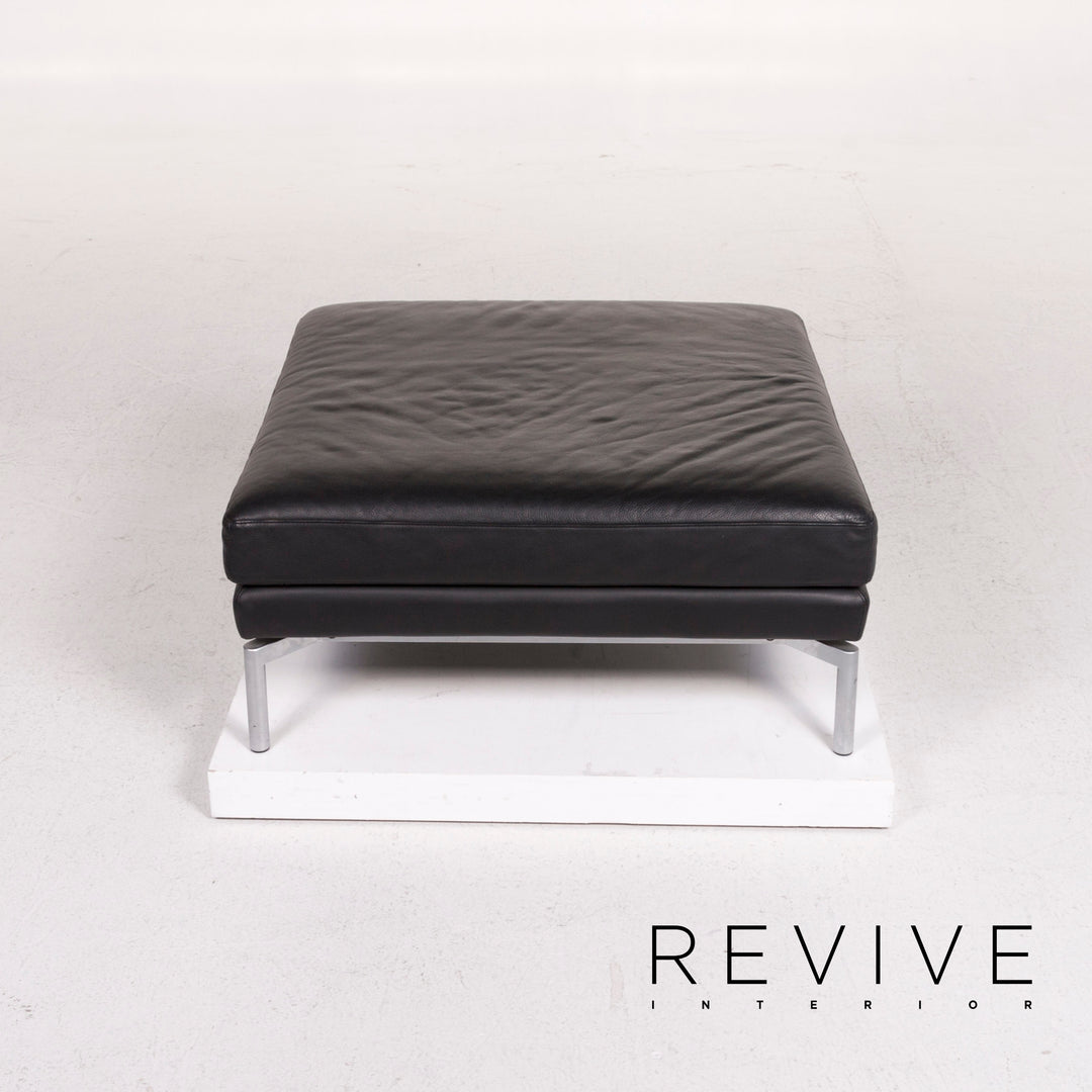 Walter Knoll Leather Sofa Black Corner Sofa #12508