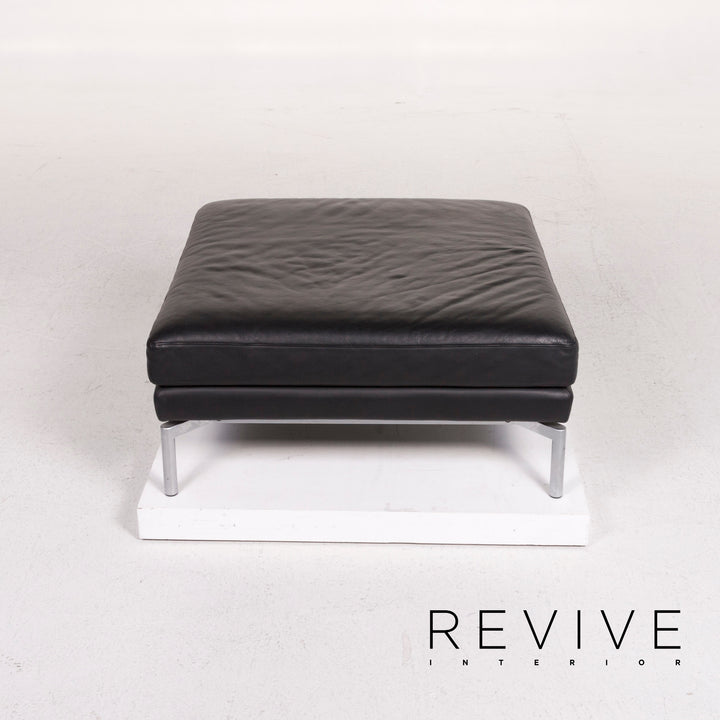Walter Knoll Leather Sofa Black Corner Sofa #12508