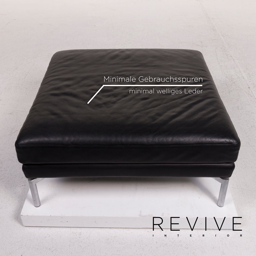 Walter Knoll Leather Sofa Black Corner Sofa #12508