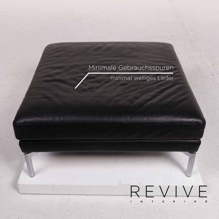 Walter Knoll Leather Sofa Black Corner Sofa #12508