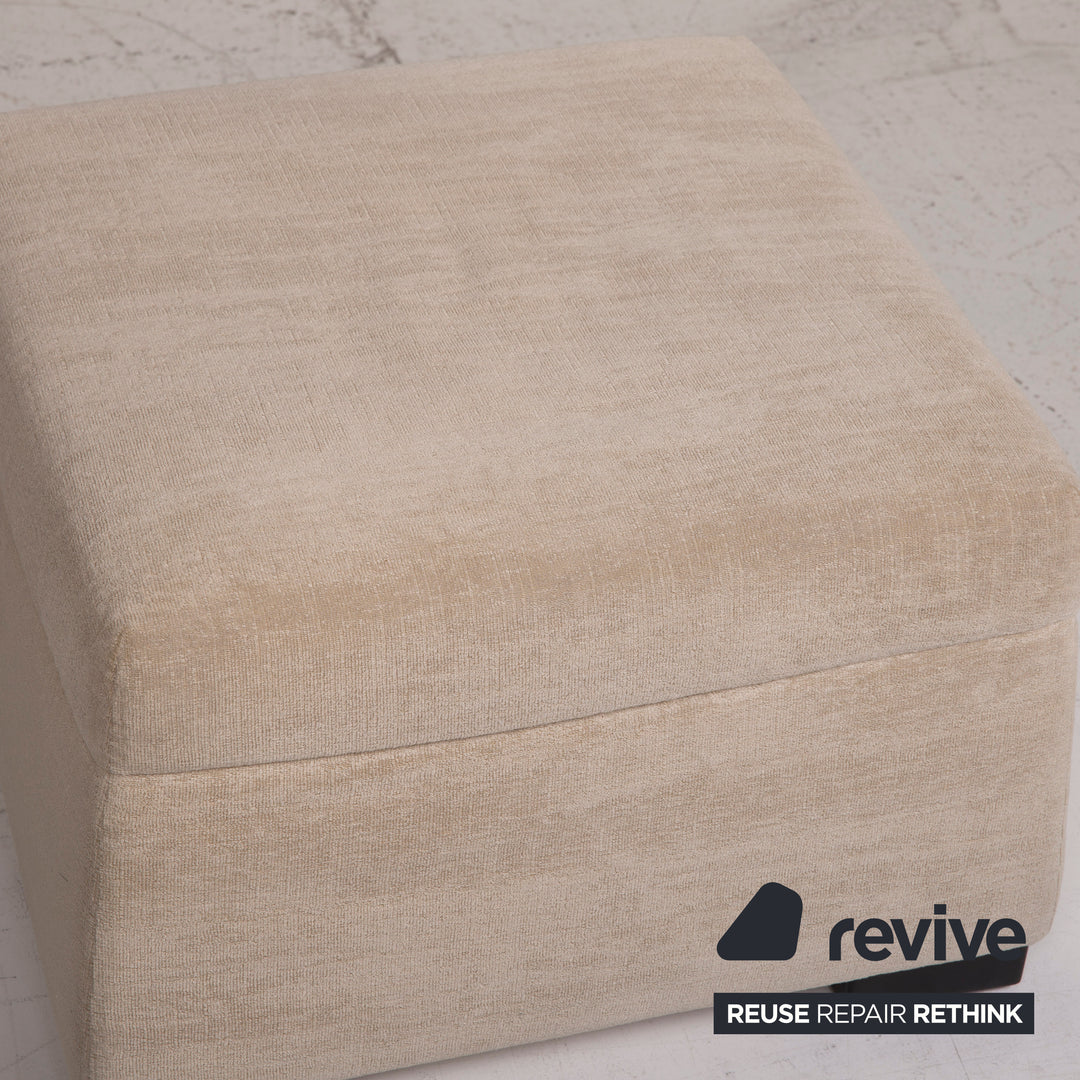 Walter Knoll Stoff Hocker Creme #14861