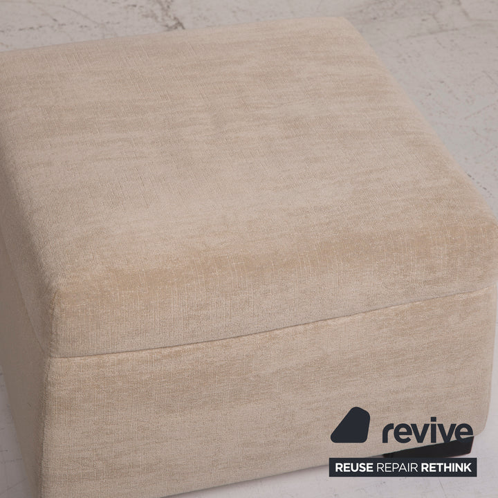 Walter Knoll Stoff Hocker Creme #14861