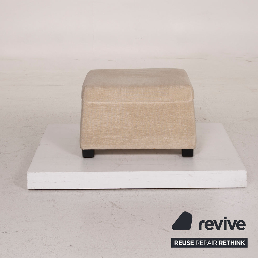 Walter Knoll Stoff Hocker Creme #14861